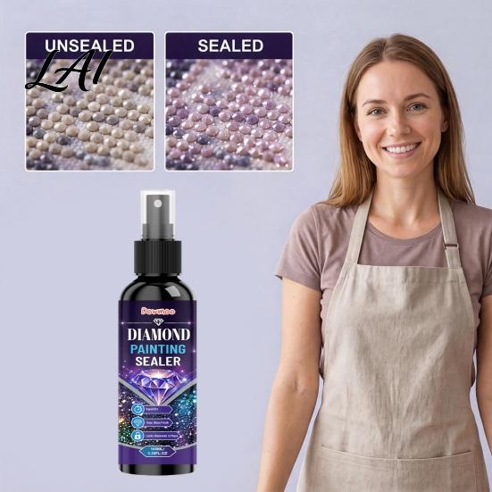 Glossy Protective Coating for Puzzles Diamond Painting Art Sealer Spray Quick Drying Mounting Sealant Liquid Glue Jewelry Clear Crafts And