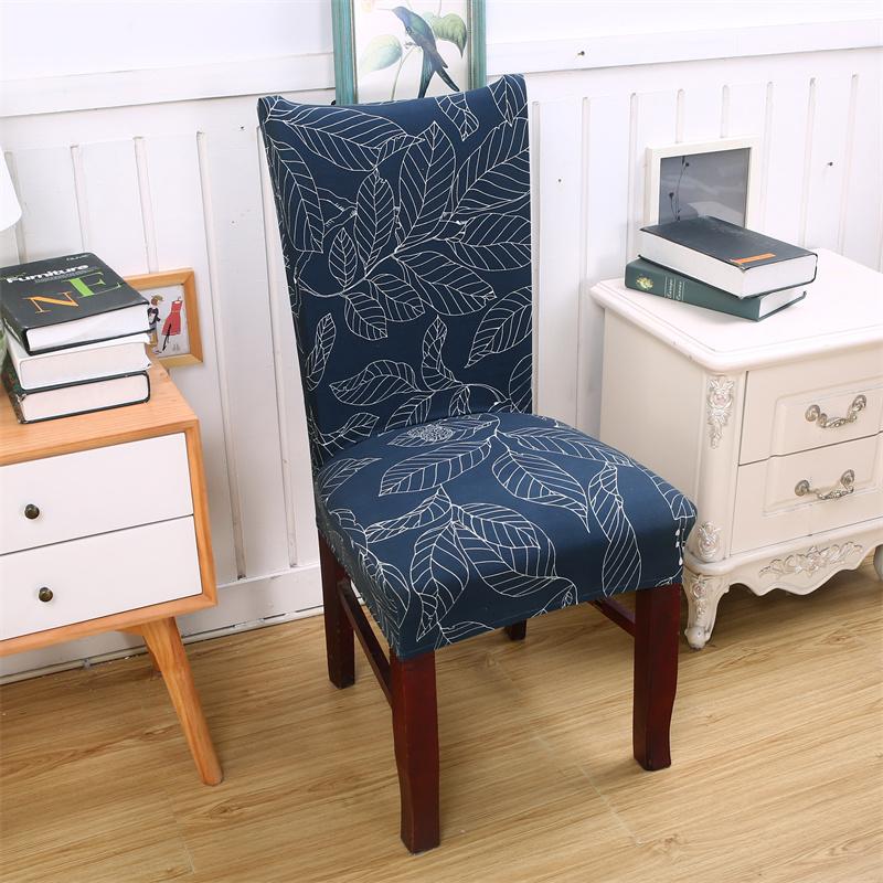1Pc Elastic Dining Chair Cover Geometric Slipcovers Chair Case Stretch Seat Cover For Wedding El Banquet Living Room