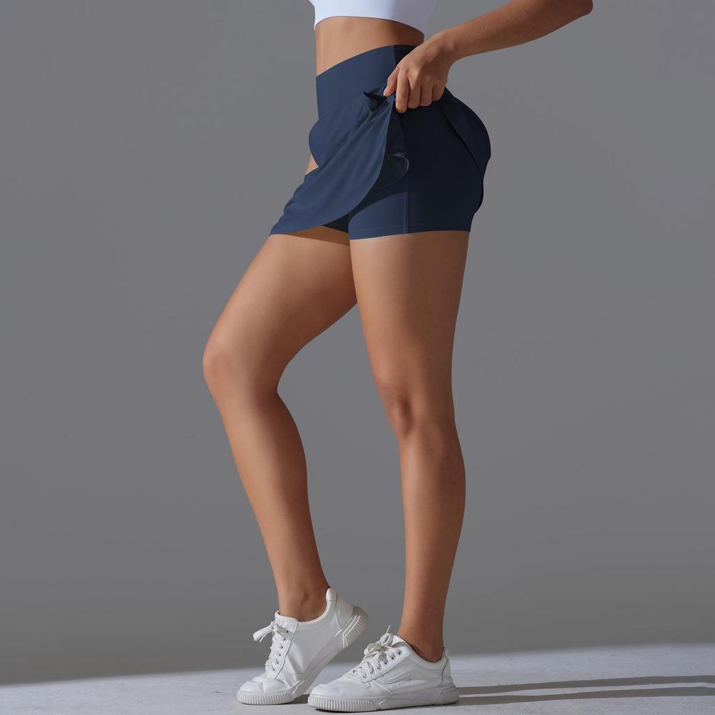 New Style Two-Piece Nude Slimming Pocket Tennis & Yoga Skort - Sun Protection & Cool Feel
