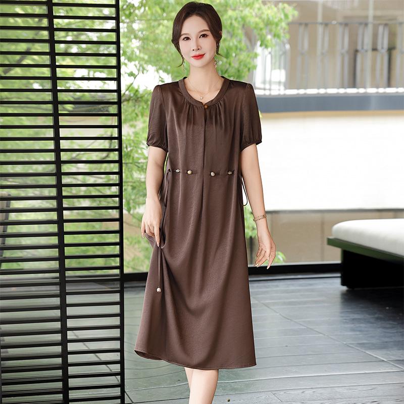 Mom's Summer 2026 Chiffon Dress: Stylish Plus Size for Middle-Aged Women