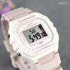 Casio Common Couple Pink Beige Battery Sports Watch