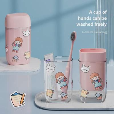 Prenosná cestovná sada zubnej kefky a toaletných potrieb: Multifunkčný úložný priestor a pohár na ústnu vodu