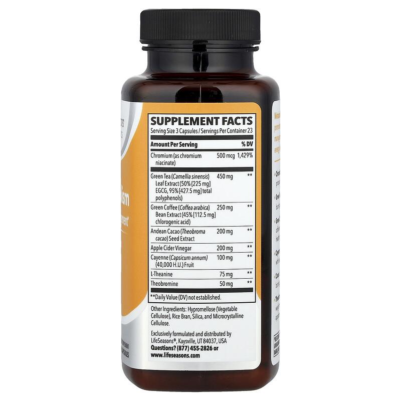 Metabolism, Weight Management, 70 Veg Capsules
