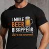 Funny Beer Lover Motorbike Men's Fashion T-shirt Casual Summer Comfortable Short Sleeve Tops