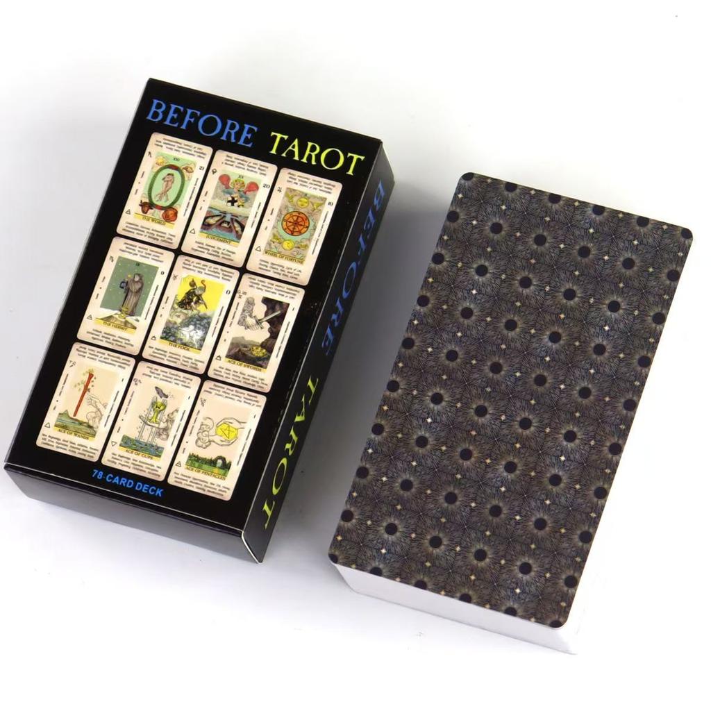 Before Tarot Deck 78 Stück Tarotkarten mit Schlüsselwörtern Ein Moment zuvor 10,3*6cm