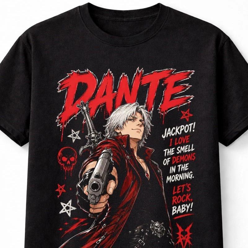Dante Devil May Cry Demon Hunter DMC Gaming Unisex TShirt S