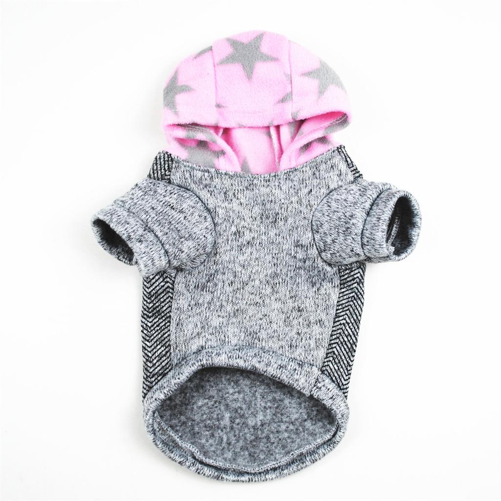 Dog Autumn and Winter Hooded Velvet Jacket, Sweater, Fleece Sweater, Warm