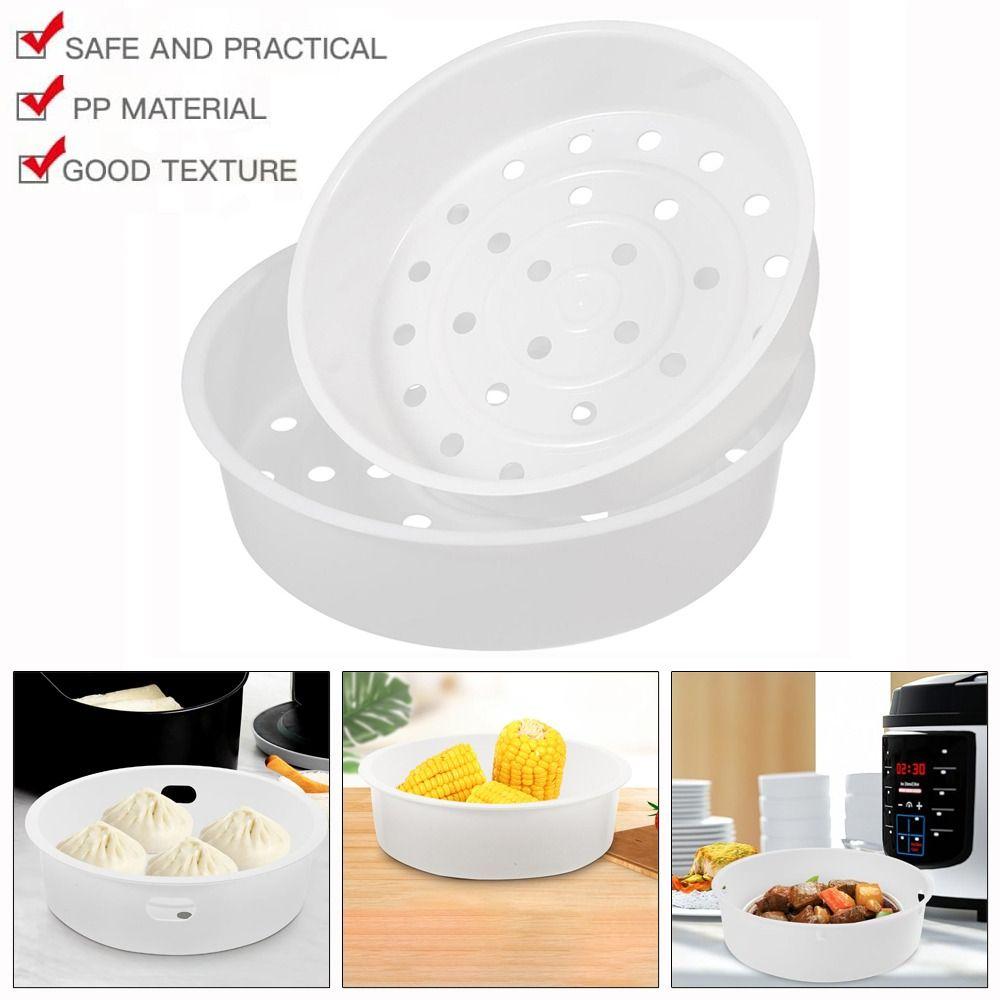 Practical Universal Electric Rice Cooker Steamer Plastic Multipurpose Steaming Rack Vegetable Basket Food