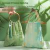 Bamboo Knot DIY Bag Kit - New Chinese Style Cotton Cheongsam Bag for Team Building & Salon Activities