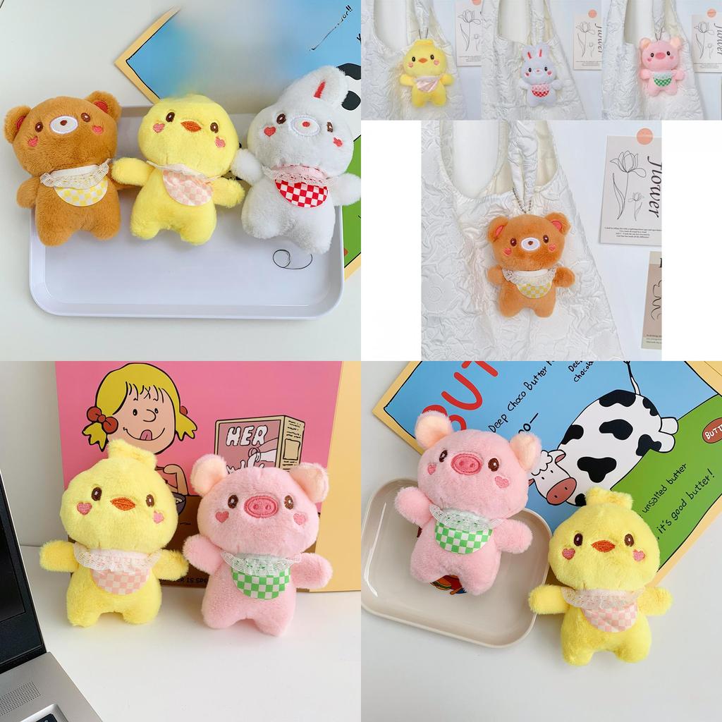 Adorable Plush Keychain Bear Creative Stuffed Animal Perfect For Kids And Adults