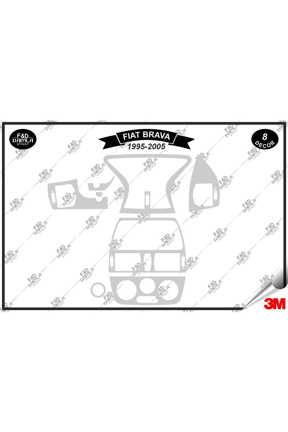 

Fiat Brava 1995-2005 Torpido Konsol Trim Göğüs Maun Kaplama Set 8 Parça Gümüş