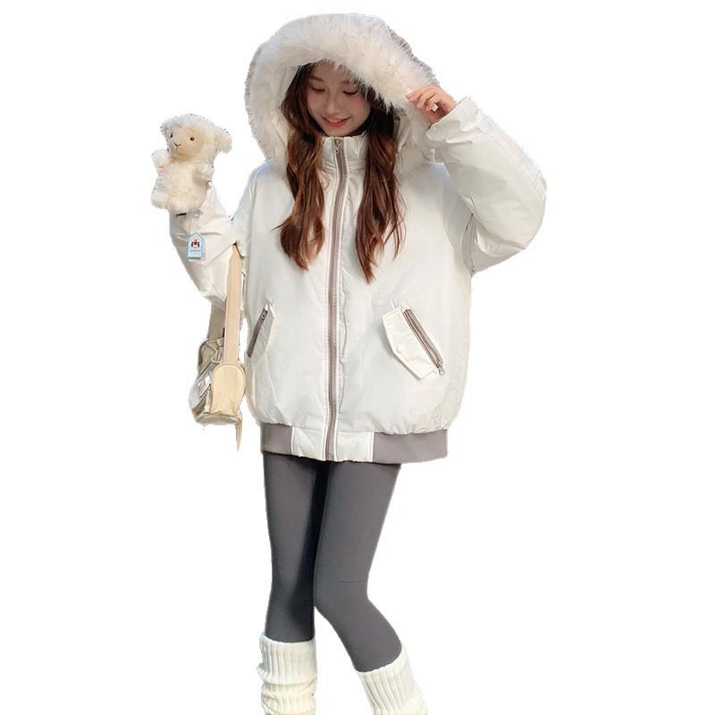 

Пуховик женский новый утолщенный пирог преодолевает корейскую версию пуховика свободная утолщенная хлопковая куртка XL