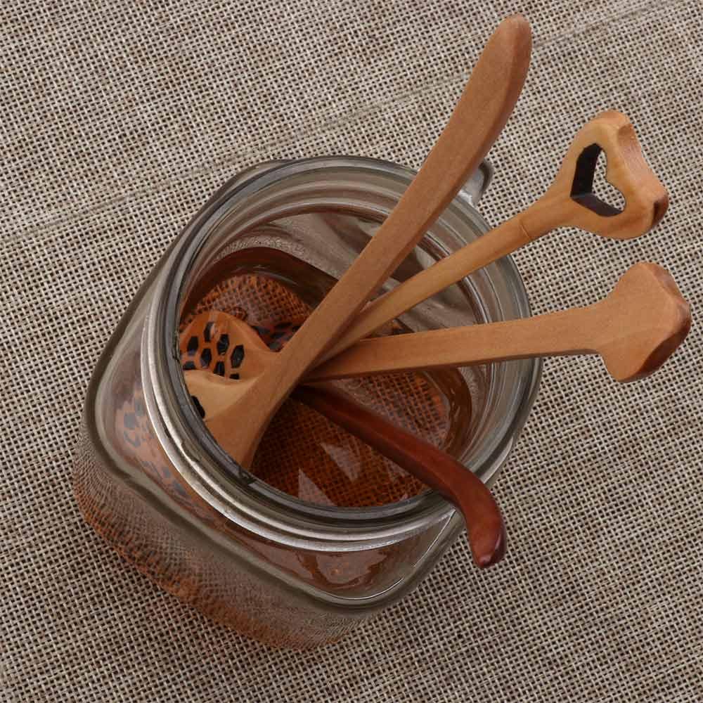 Baking Kitchen Drizzler Handmade Saver Long Handle Spoon Honey Dipper Stirrer Mixing Stick