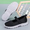Sandals Woman 2025 Summer Hollow Loose Mother Shoes Women Soft Sole Light Breathable Old Shoes Casual Shoes High Heeled Sandals