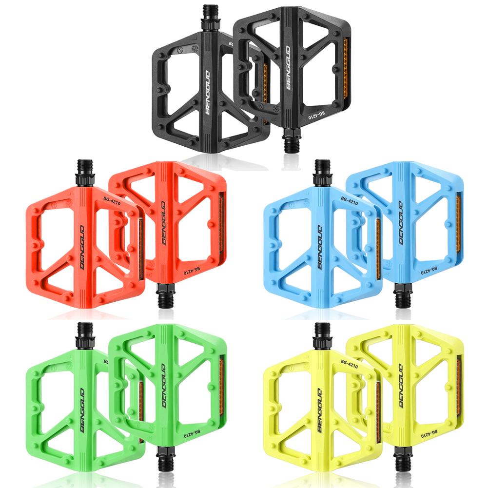 Double DU Bearing Bicycle Pedal Platform Ultralight Nylon Road Mountain Bike Pedal Non-slip MTB Flat Pedals Bicycle Part