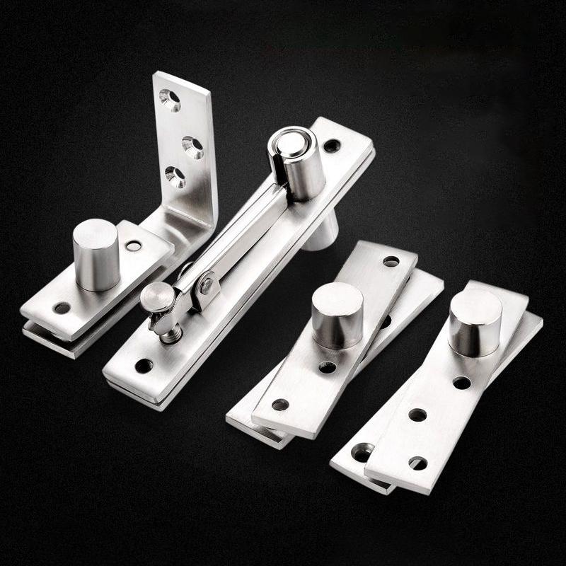 Zesílená nerezová ocel 360 stupňů skrytý otočný čep Dřevěné dveře Horní a spodní pant Dveřní čep Nebeský a zemský čep