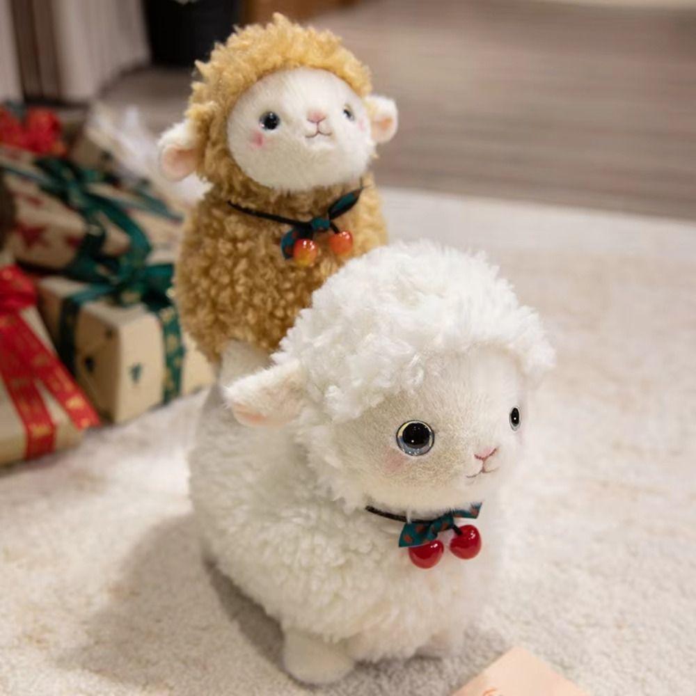 Cartoon Sheep Doll Plush Toy Fluffy Animal Fluffty Doll Little Sheep Doll Birthday Gift