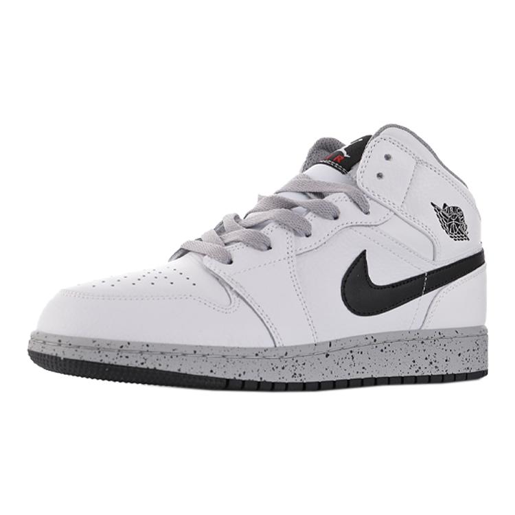 Jordan 1 Mid White Cement GS 554725-115