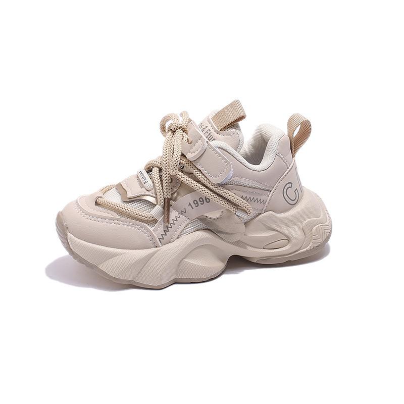 Spring new children's sports shoes 2025 girls mesh breathable dad shoes Korean version boys soft-soled casual shoes