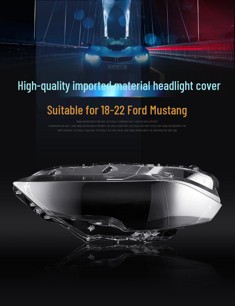 18-22 Ford Mustang Headlight Cover Lampshade Shell