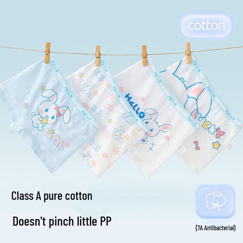 

Girls Pure Cotton Cartoon Boxer Shorts - Antibacterial, Flat Leg, No-Pinch Fit for Elementary and Middle School Kids 2XL 48-60 jin 130-145cm