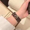 Milanese Loop strap For Apple watch band 46mm 45mm 44mm 40mm 41mm Leopard Print Magnetic bracelet for iWatch Series 11/10/9 8 7 6 SE3/Ultra 2 3 4 49mm