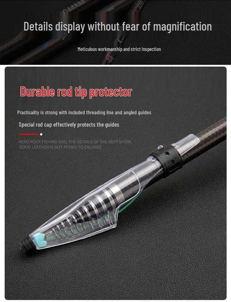 2.7M Carbon Fiber Dual-use Hero Rock Fishing Rod for Hand-held and Sea Fishing
