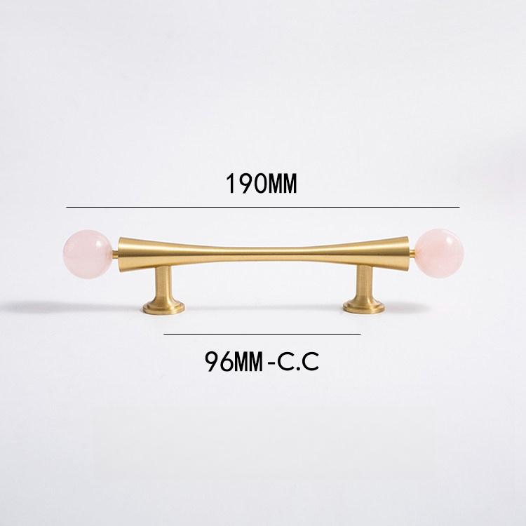French Style Wardrobe Door Handles Personality Marble Crystal Brass Pulls for Cabinet Cupboard Dresser Drawer Furniture Hardware