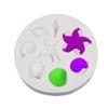 Cake Decor Tools DIY Sea Creatures Conch Starfish Shell Fondant Cake Candy Silicone Molds Creative