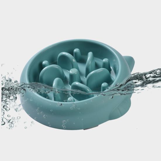 Dog Bowl Slow Feeding Anti Chock PP Material Puppy Food Dispenser Feeding Bowl Pet Supplies