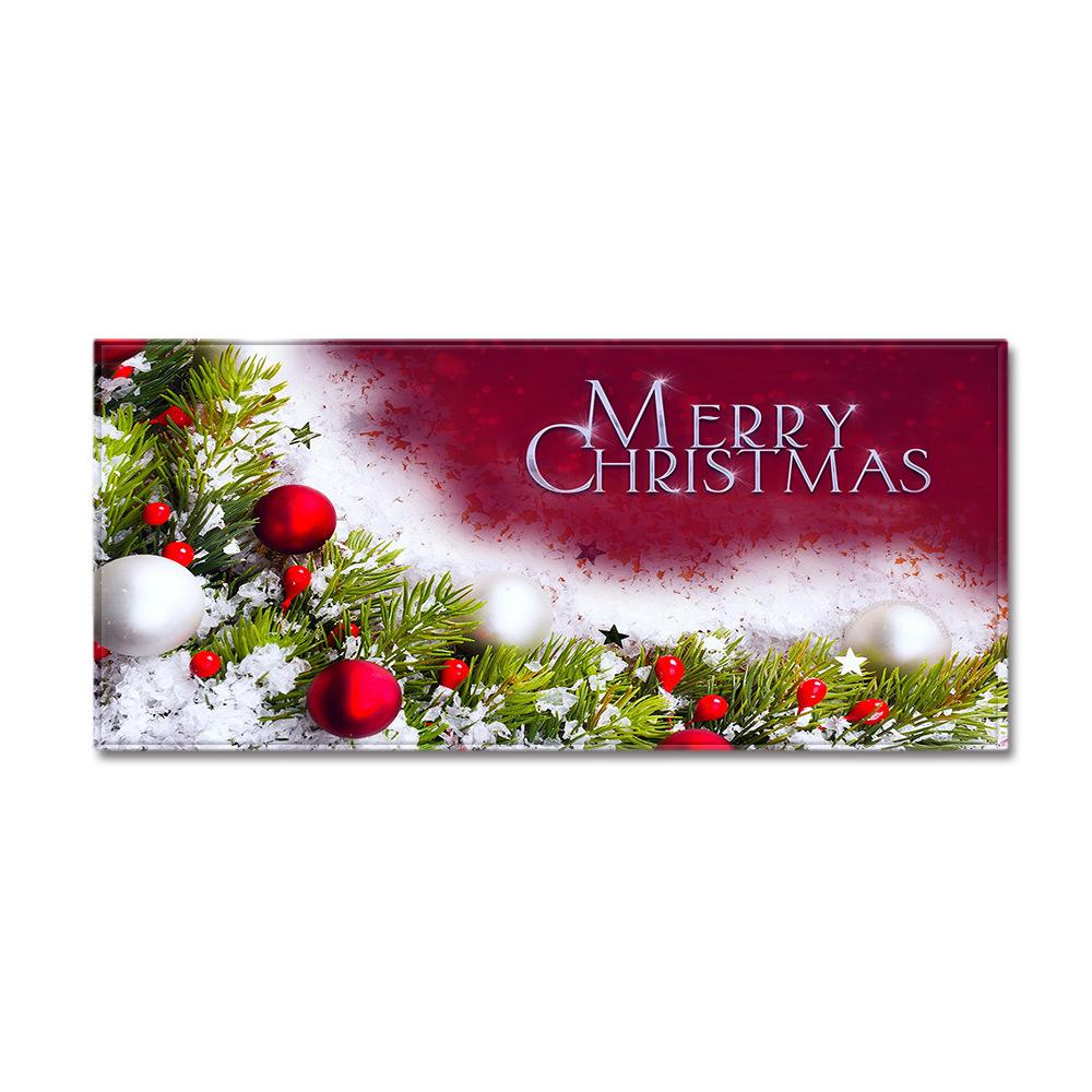 Christmas Household Bathroom Absorbent Non-Slip Mat Living Room Kitchen Sand Carpet Doormat Long Floor Mat