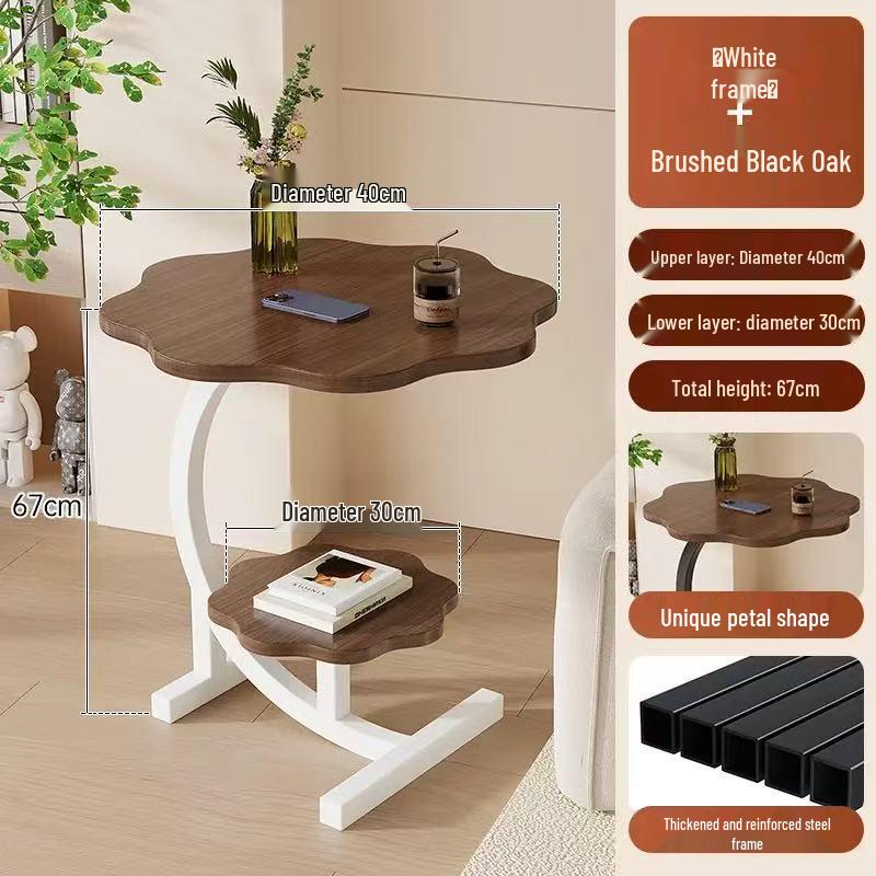 Multi-Functional Movable Coffee Table: Bedroom Bedside, Living Room Sofa Side, or Corner Cabinet Table