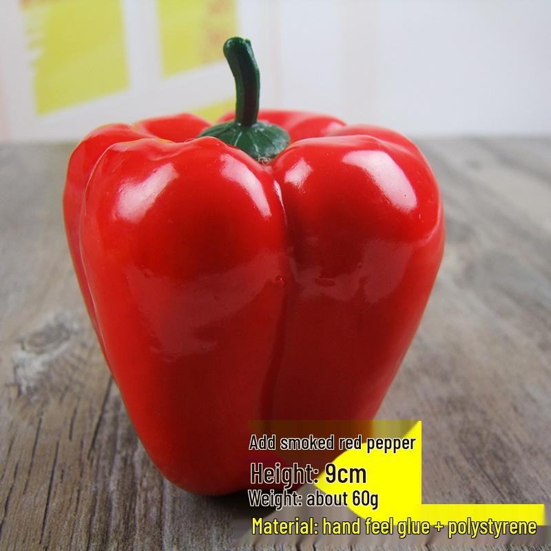 Simulated Chili Bell Pepper Fake Fruit Toy Model for Display