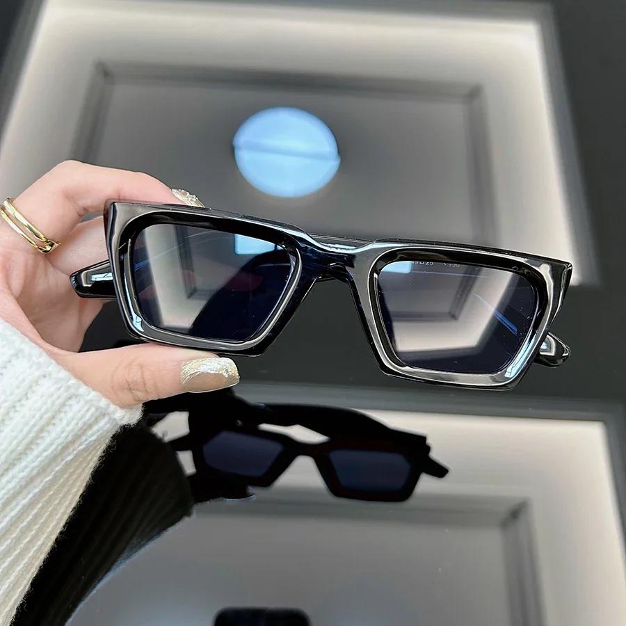 Retro Square Sunglasses Women Men Brand Designer Fashion Black Sun Glasses Male Female Vintage Mirror Shades