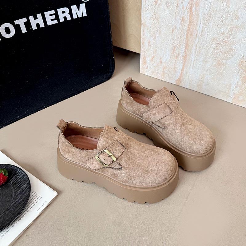 

Платформа-маффин Birkenstocks женские 2025 весна и осень новые всеохватывающие Birkenstocks небольшие увеличивающие рост универсальные повседневные туфли 40