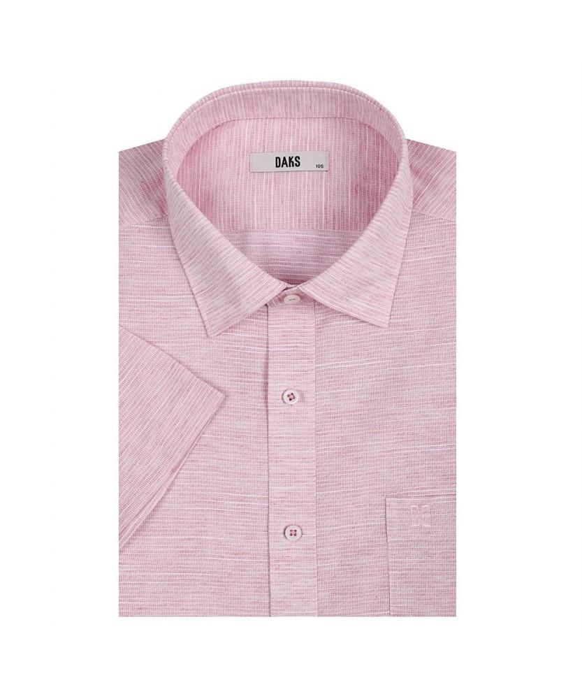 Dagseusyeocheu Linen Blend Solid Pattern Short Sleeve Shirt_Dls3Shds121R1