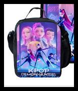 School Season Kpop Demon Hunters Student School Bag Girls Large Capacity Middle School Student Backpack Three-Piece Set
