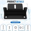 8 Pcs Solar Panel Mounting Bracket Holder Aluminum Alloy Solar Panel Z Brackets with Wrench Screws for Motorhome Boat Roof Wall and Off-Gird Roof