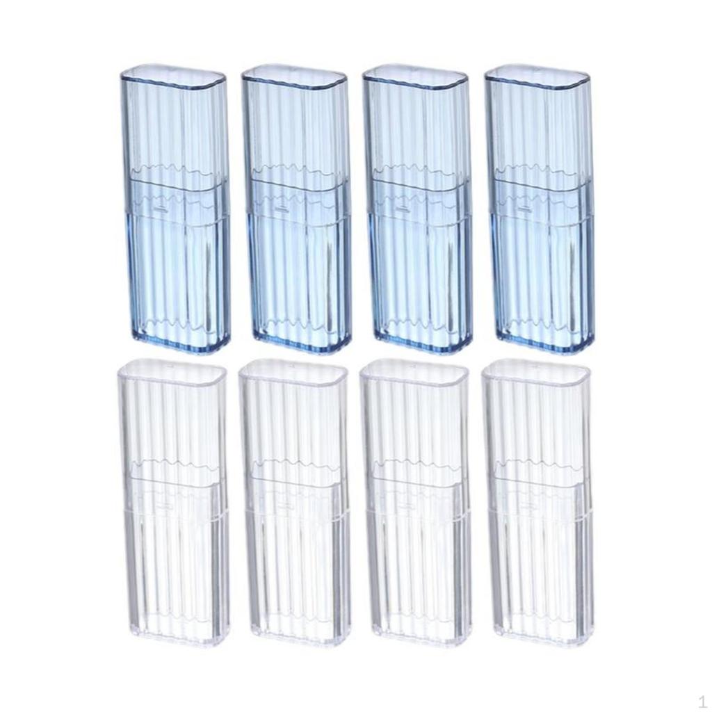 Mini Clear Storage Box, Portable Transparent Organizer for Swabs, Makeup, Dustproof Small Container