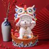 Guochao Resin Lucky Cat Home Decor Gift Set