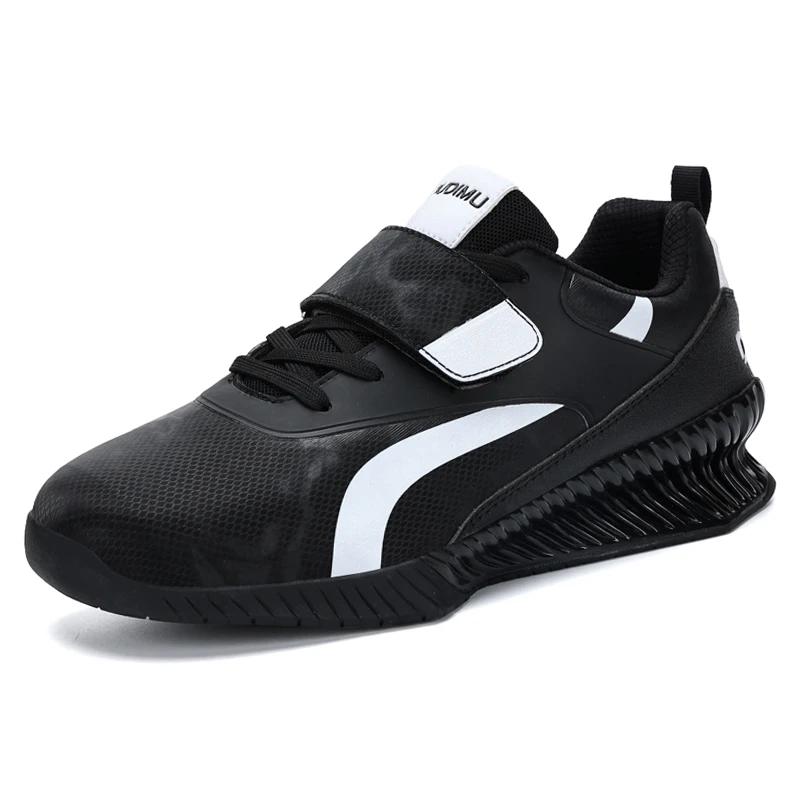 New Arrival N Slip Men Hard Drawn Squat Shoes Professial Balance Weightlifting Boots Comfortable Indoor Fitness Sneakers