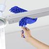 1,4/1,7M Szczotka do czyszczenia wentylatorów sufitowych z długą rączką z mikrofibry, zdejmowana szczotka do usuwania kurzu z sufitu
