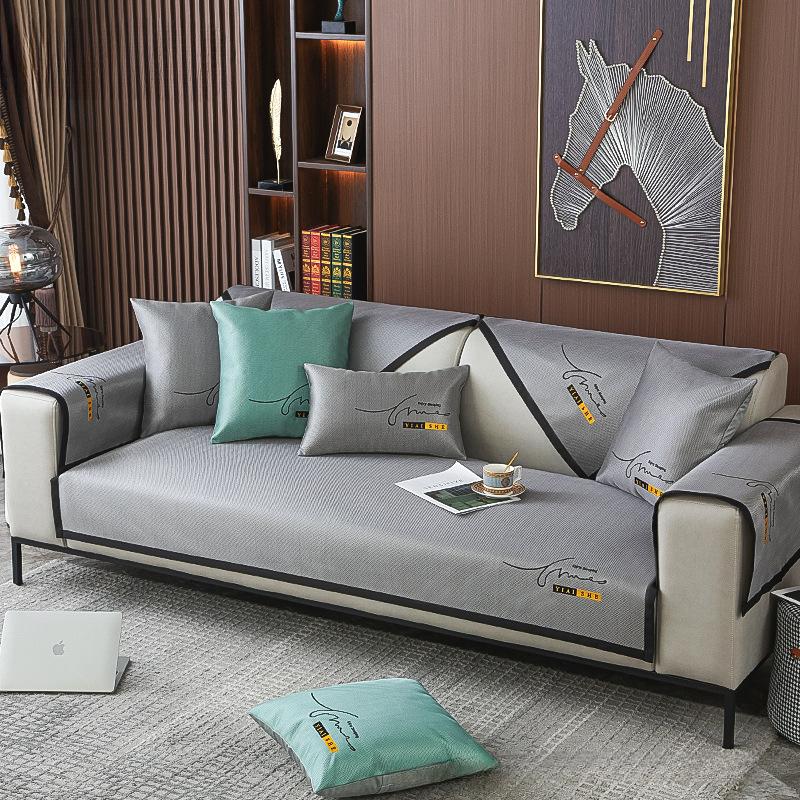 

Подушка для дивана из ледяного шелка Лето Лето Лето Лето Лето Коврик Подушка Нескользящая Доступный Роскошный Стиль Современный Простой Не царапается Моющийся 70*70CM