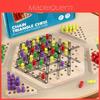 Wooden Geometric Chain Triangular Board Game For Brain Training And Family Interaction