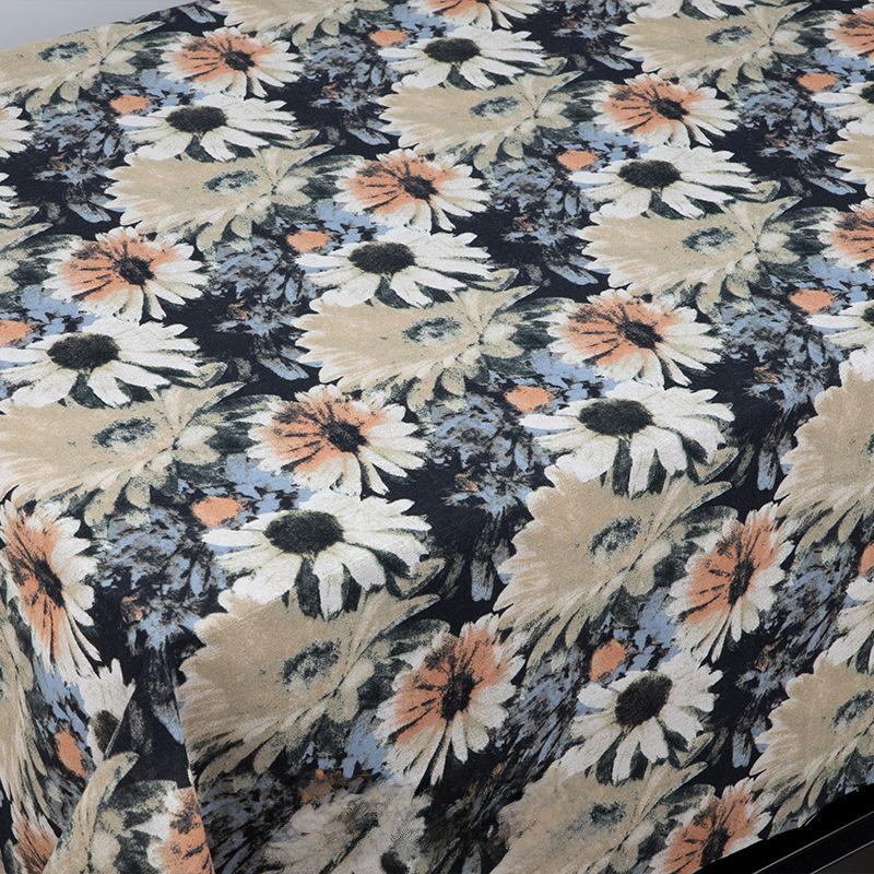 100x150cm Ethnic Printed Fabric Cotton Bohemian Retro Dress Clothes Pillow Tablecloth Fabric Handmade DIY Fabric Cotton Linen