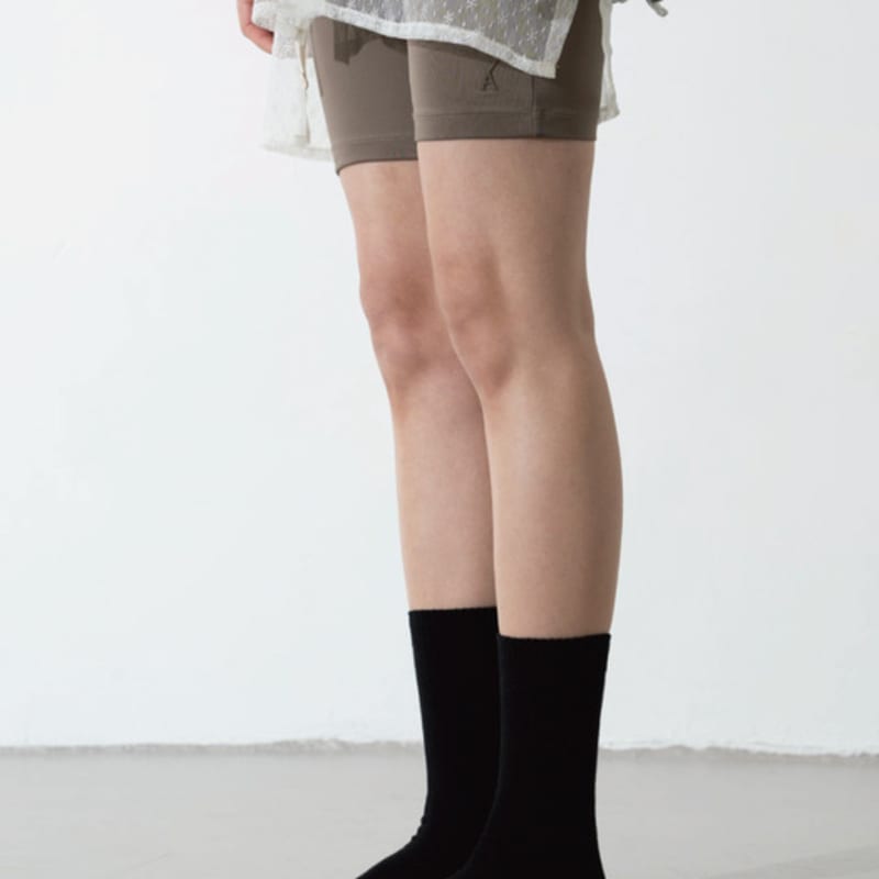 

hiig [no.292] black mesh heart socks BLACK