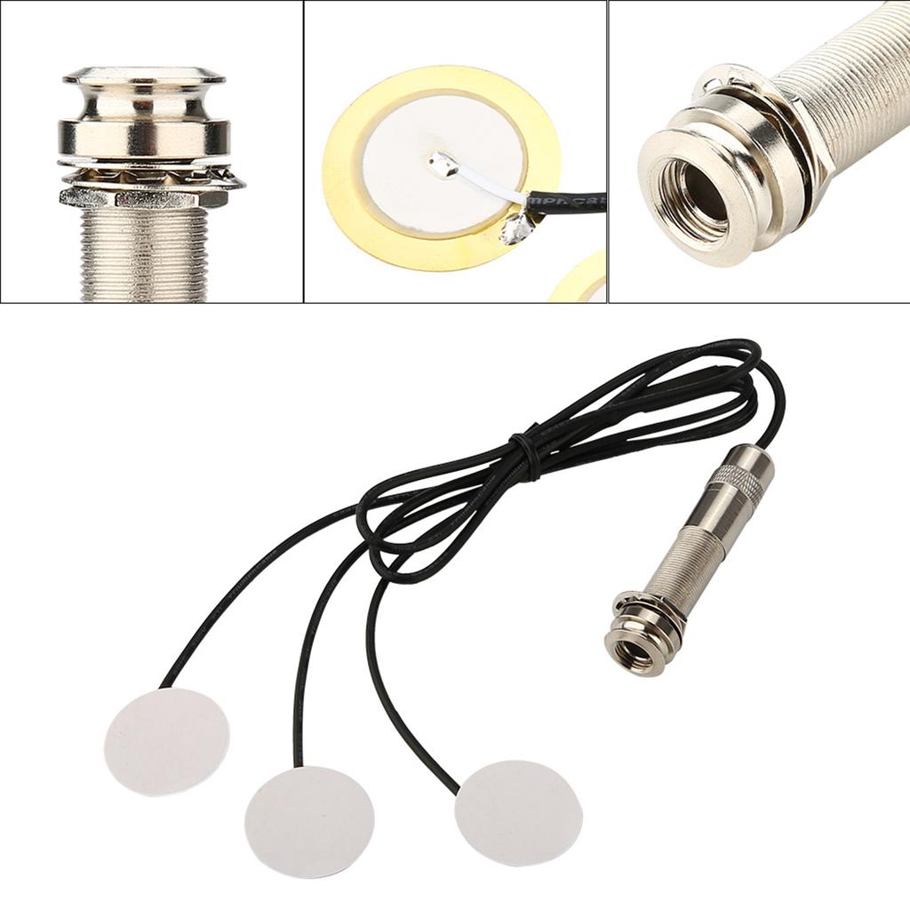 Prewired Pickup Piezo Amplifier Transducer for Guitar Replacement Part Accessory