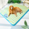 Beach Dog Cartoon Striped Mat Cat Mat Cooling Mat Dog Kennel Cat Kennel Pet Kennel Pet Supplies Can Be Removed and Washed!