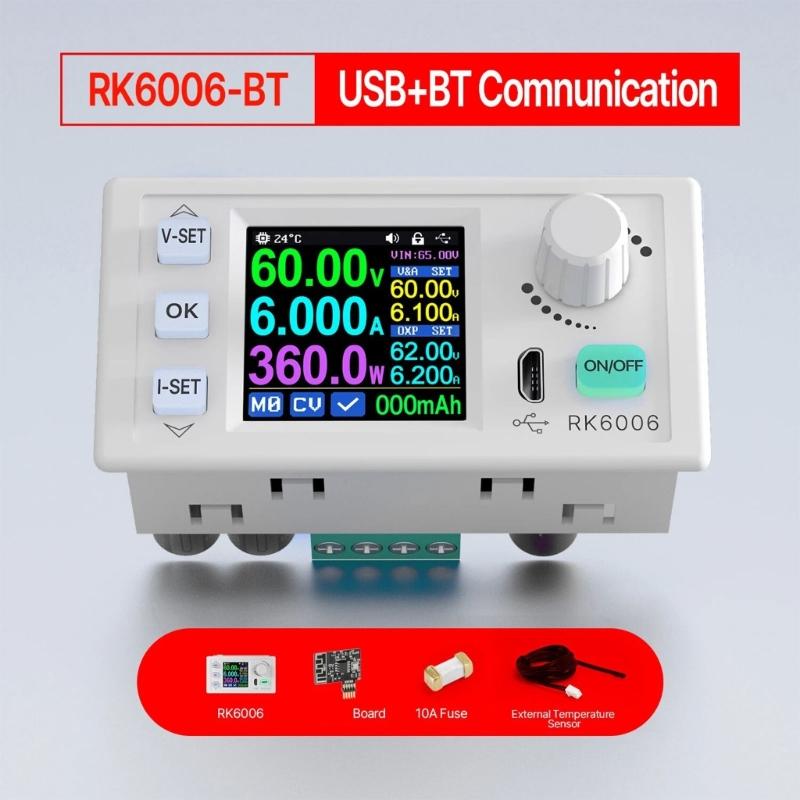 Digital Power Supply 0 60V 0 6.0A Adjustable Designs With USB Communication and Cooling Fan Systems High Performances