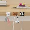 WORTHBUY 2/3pcs Cute Capybara Cable Managers Self-Adhesive Mobile Phone Data Cable Winder Fixer Clip USB Cable Organizer Holder